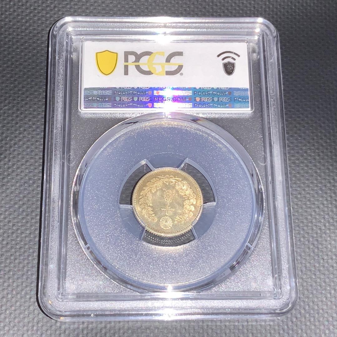 ＜週末値引きします＞【高鑑定品】◉PCGS-MS66 竜十銭銀貨 明治18年