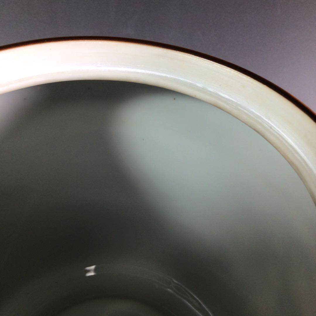 Ｐ９７８　水指　『千古窯造』『染付竹雀文』『一重口水指』　共箱　茶道具