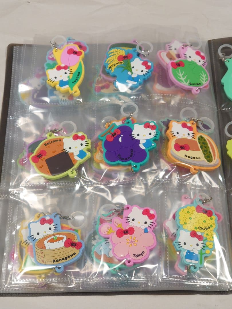 【全52個】ハローキティ　ジモトデザイン　ラバーマスコット　コンプリートセット