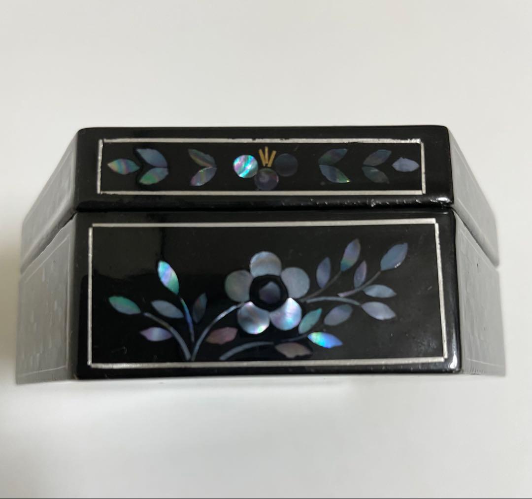 螺鈿細工 小物入れ　美術品　アンティーク　工芸品　螺鈿