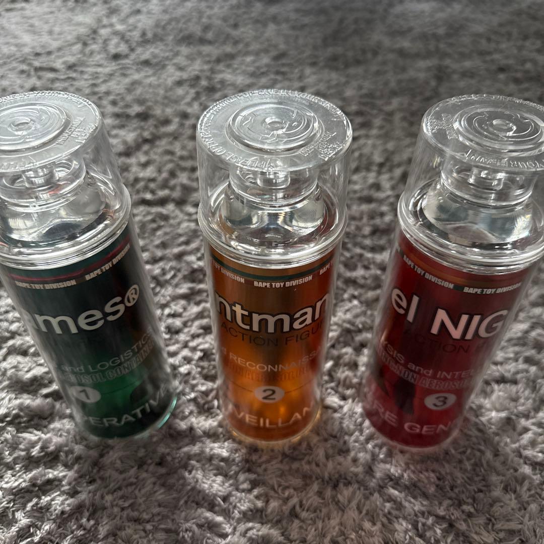 BAPEフィギュア ape フューチュラ　3缶セット FUTURA