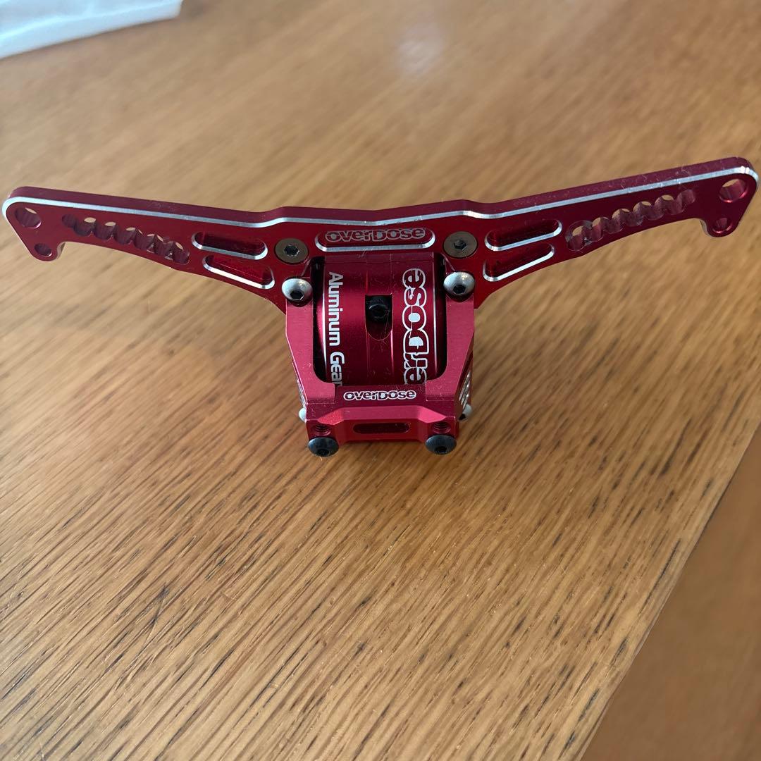 オーバードーズ overdose アルミギヤバルク、ギヤケース、ショックタワー