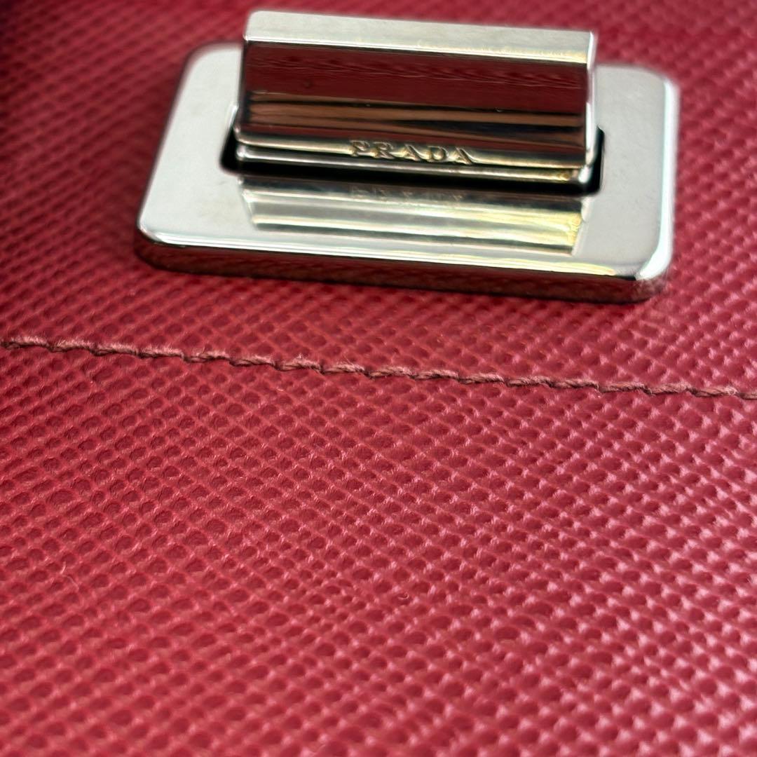 PRADAサフィアーノレザ 2wayバッグ上品高級トート ショルダー極美品