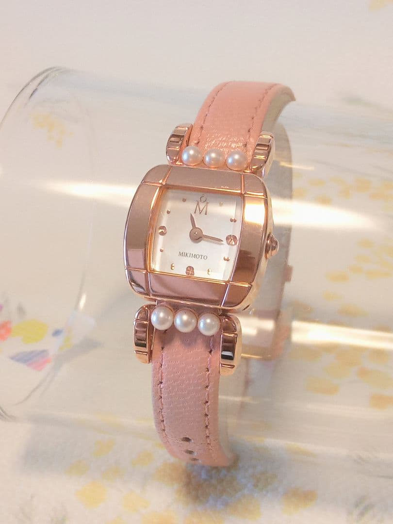 ミキモトの腕時計　電池交換済み！ベルト２本付き！