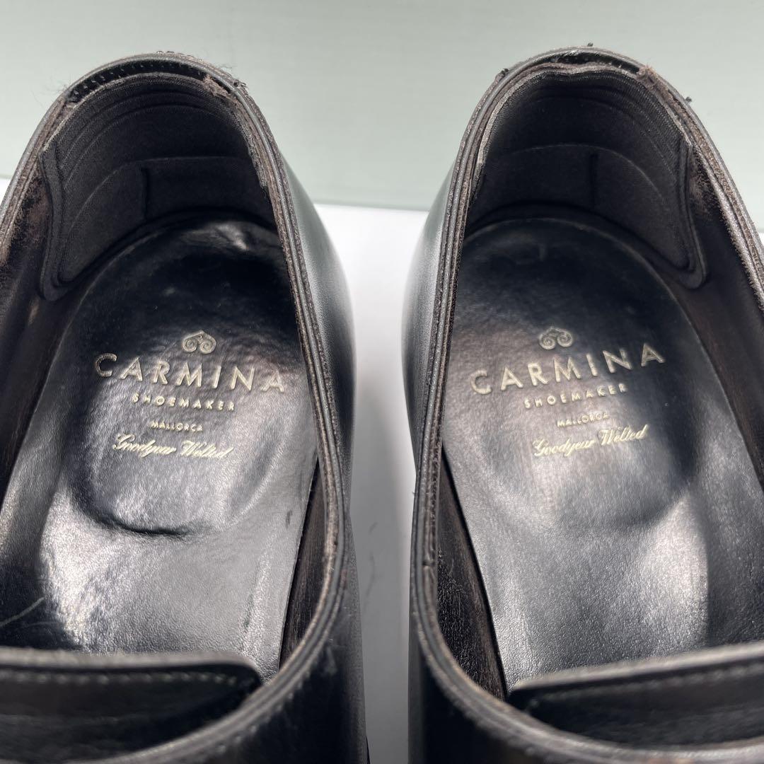 箱付き✨カルミナ　ストレートチップ　ダブルモンク　革靴　27.5cm ビジネス