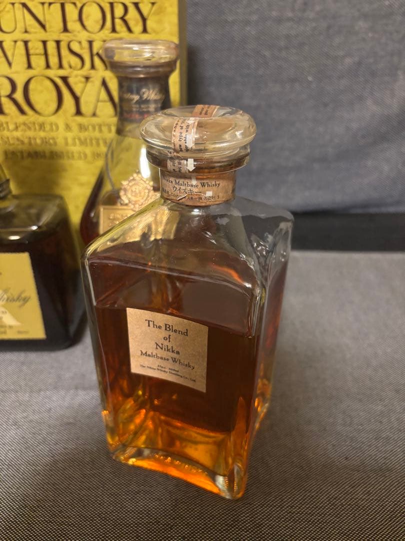 サントリーエクセレンス　ブレンドオブニッカなど　ウイスキー古酒　未開封3本セット