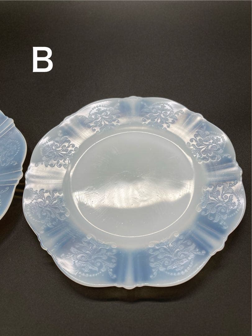 マクベスエバンス オパールセントガラス プレート 2枚セット