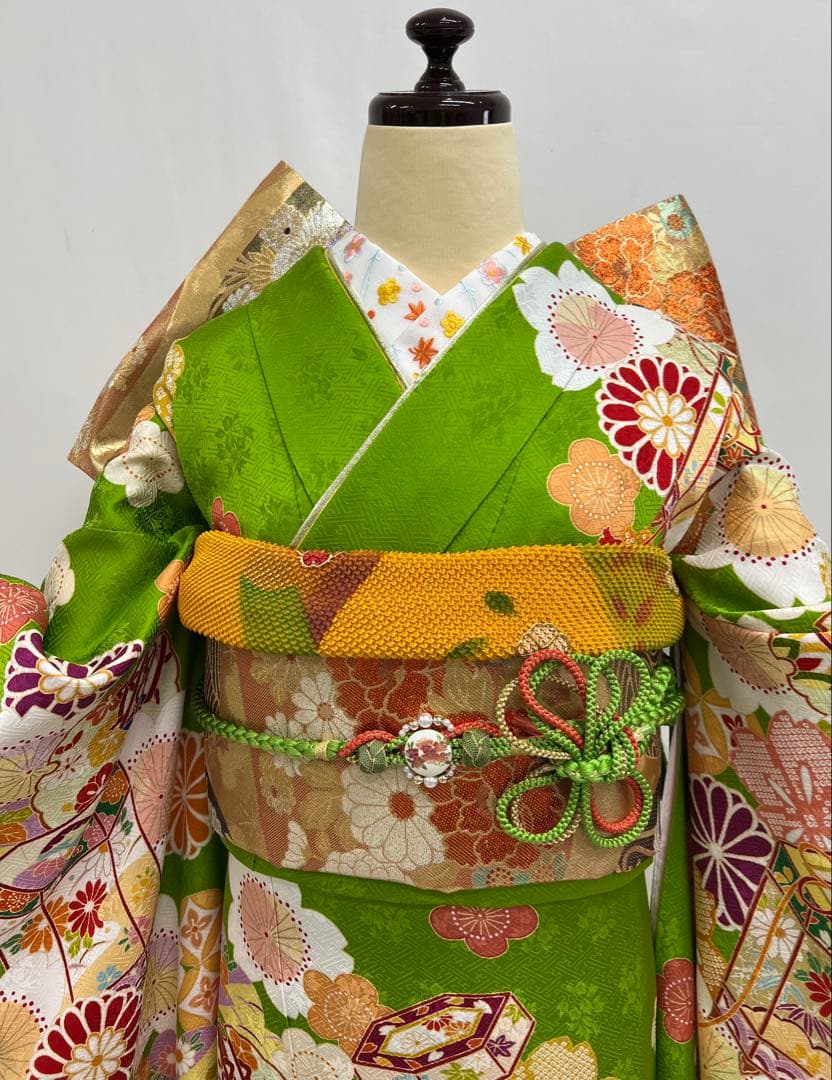 振り袖　フルセット　別誂長襦袢付　金彩　セット　ガード加工　刺繍　531