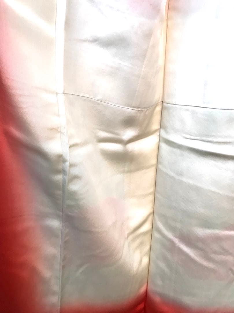 最高級　ブランド　千總　振袖 美品　Sサイズ　絞り　花柄 ピンクと白