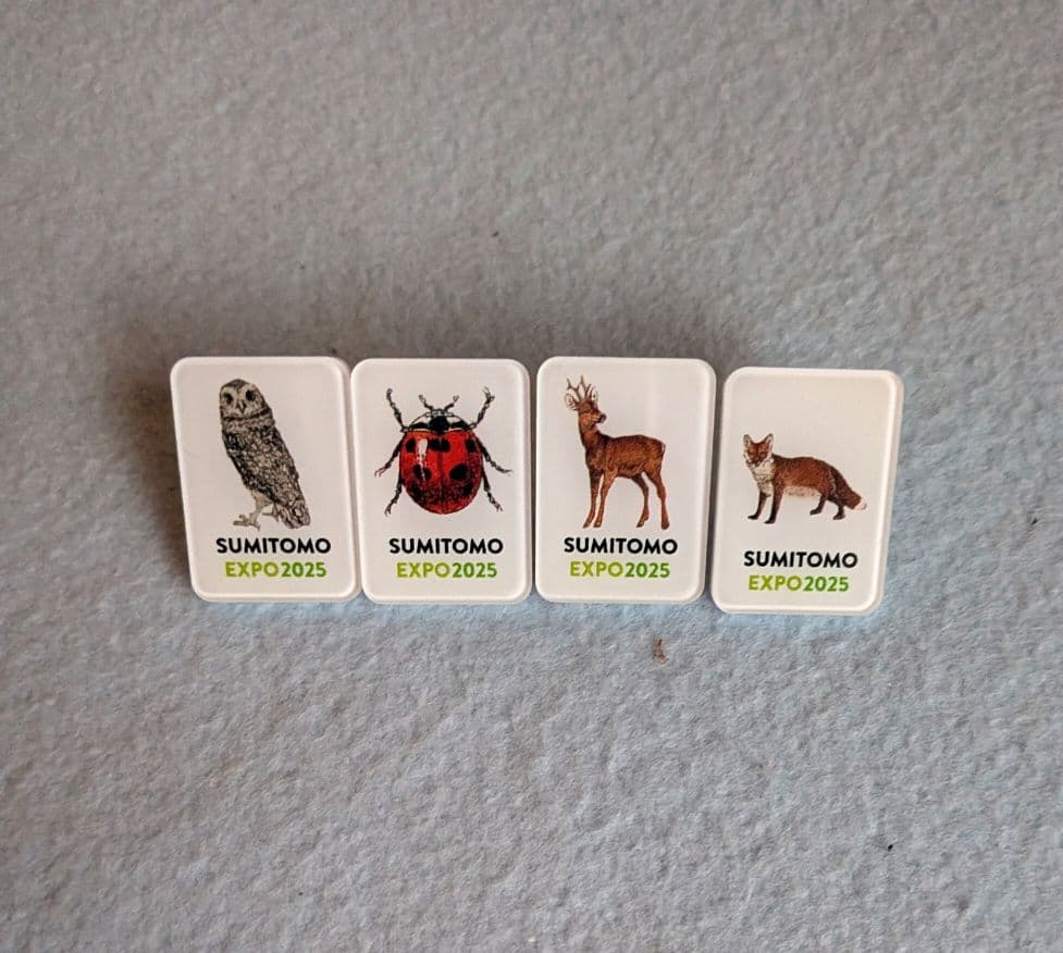 大阪・関西万博 住友館 アクリルピンバッジ 4種類 ピンズ