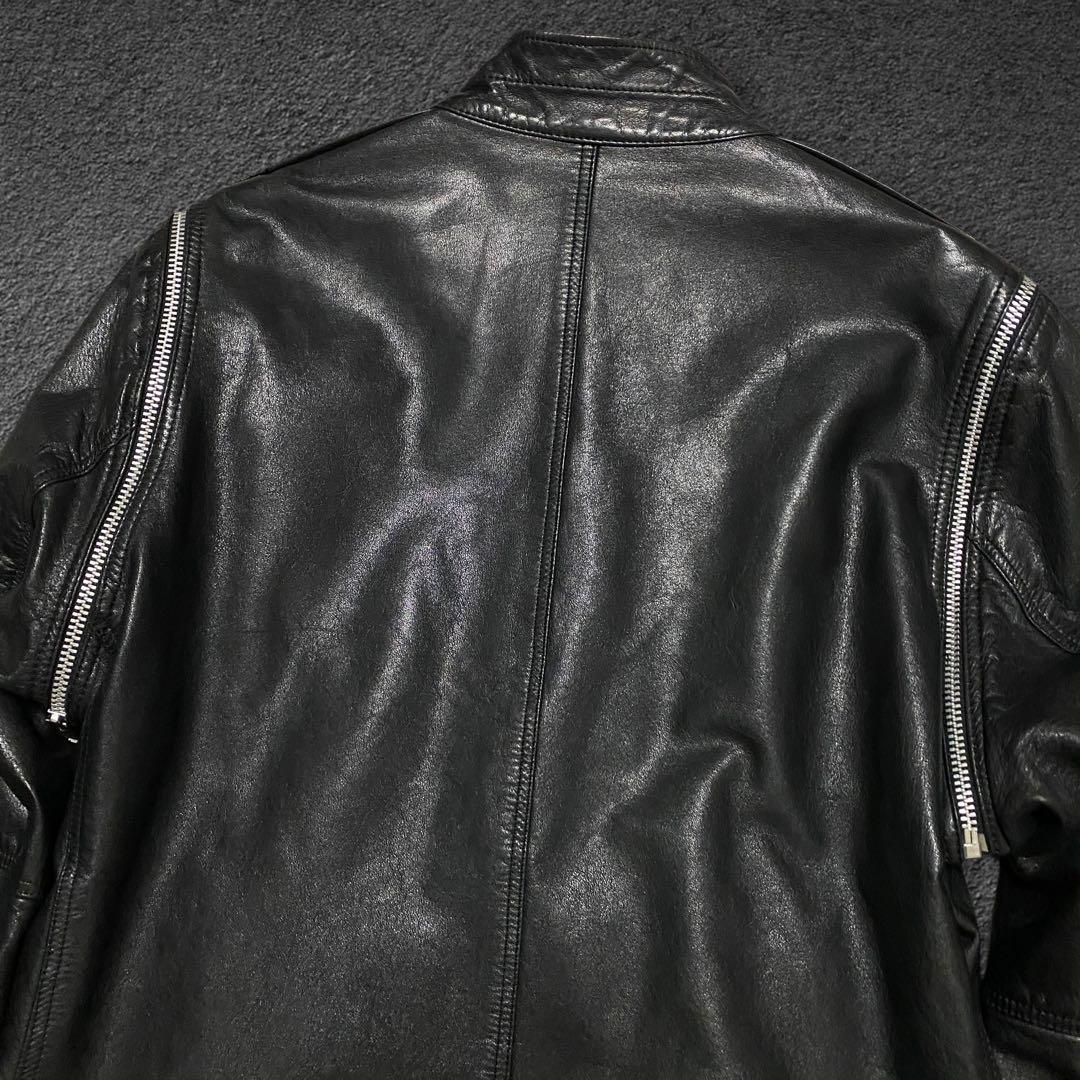 UNDERCOVERISM 07AW 逆八の字 レザー ライダースジャケット