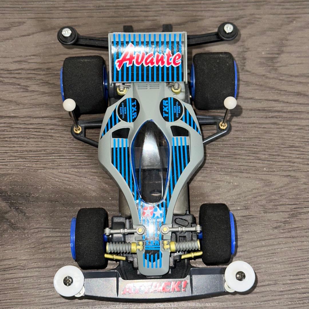 [G11034]ミニ四駆　アバンテJr. ワイドタイヤ　ホイール　ブルー