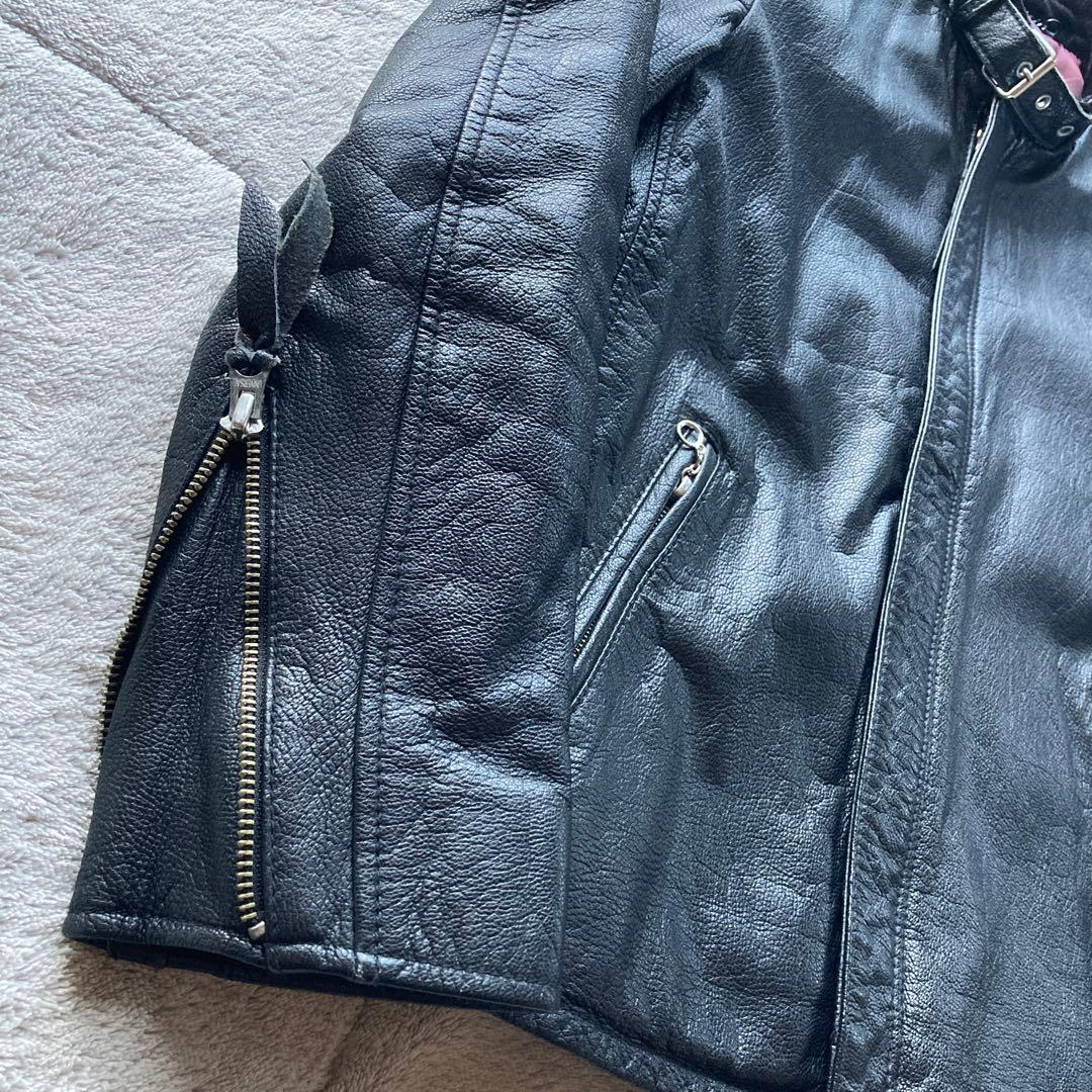 美品　Schott ソリッドクラシックレーサー シングルライダースジャケット