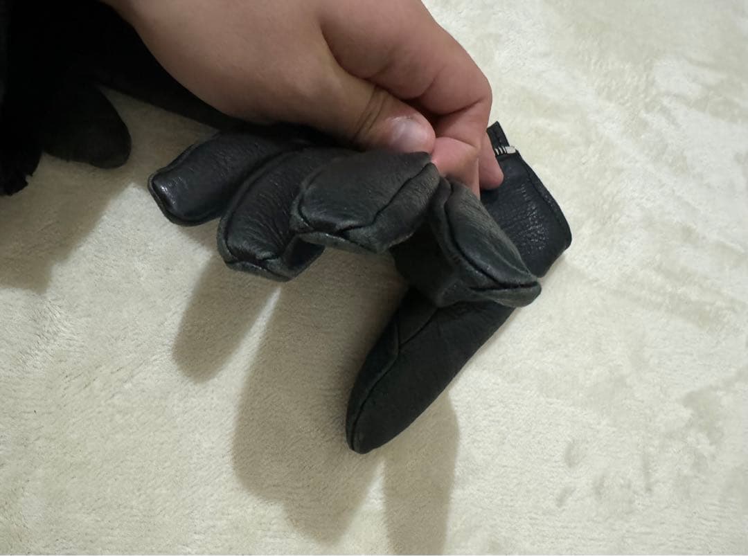 CHROME HEARTS クロムハーツDAGGERレザー 手袋　グローブ