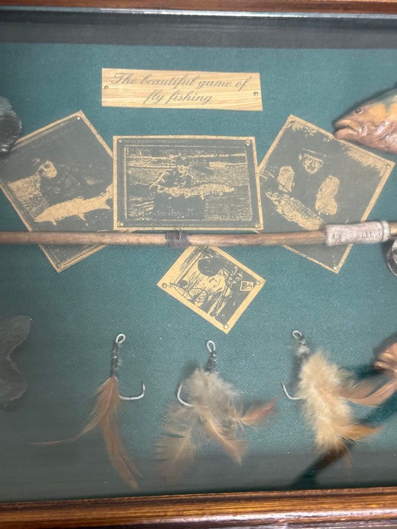 フライフィッシング 壁掛け ウォールアート ヴィンテージ 当時物