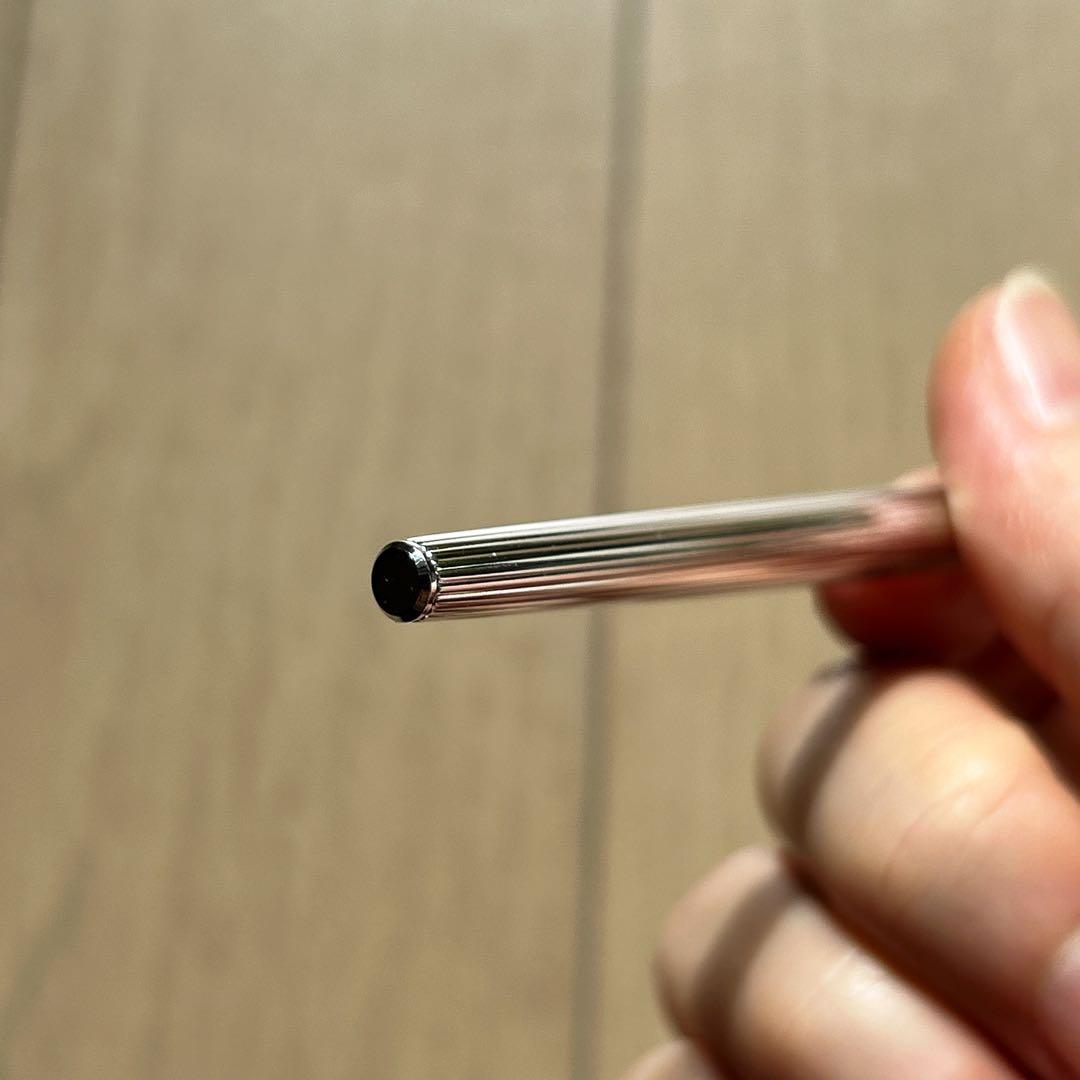 シャレーナ銀 EF ストライプ ブラック セーラー万年筆