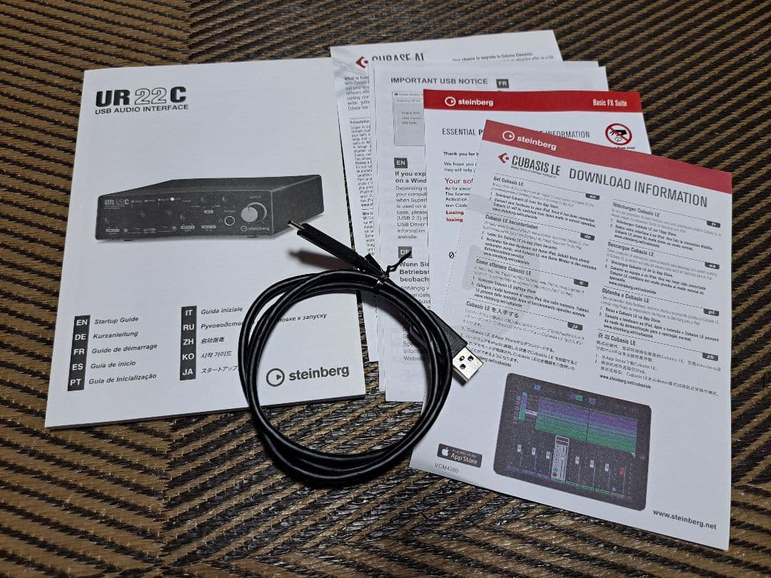 ⭕新品同様　Steinberg UR22C オーディオインターフェイス
