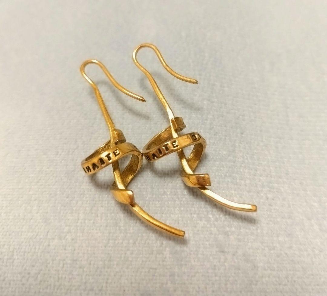 WISH YOU BLUE ブルーな気分 ゴールドピアス セルジュトラヴァル