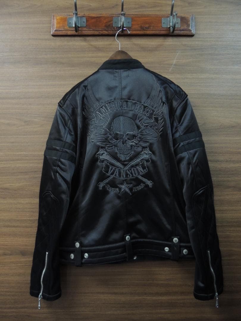 VANSON AMERICAN BASS別注シングル ライダース ジャケットＸＬ