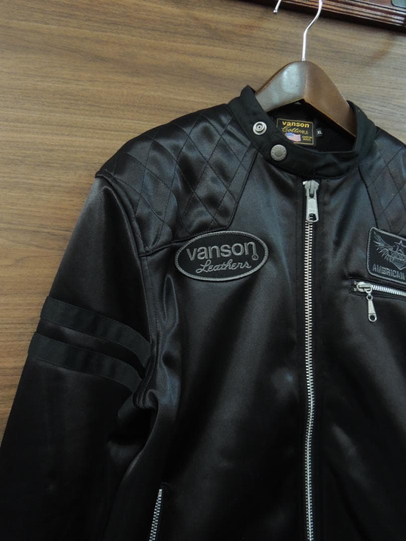VANSON AMERICAN BASS別注シングル ライダース ジャケットＸＬ