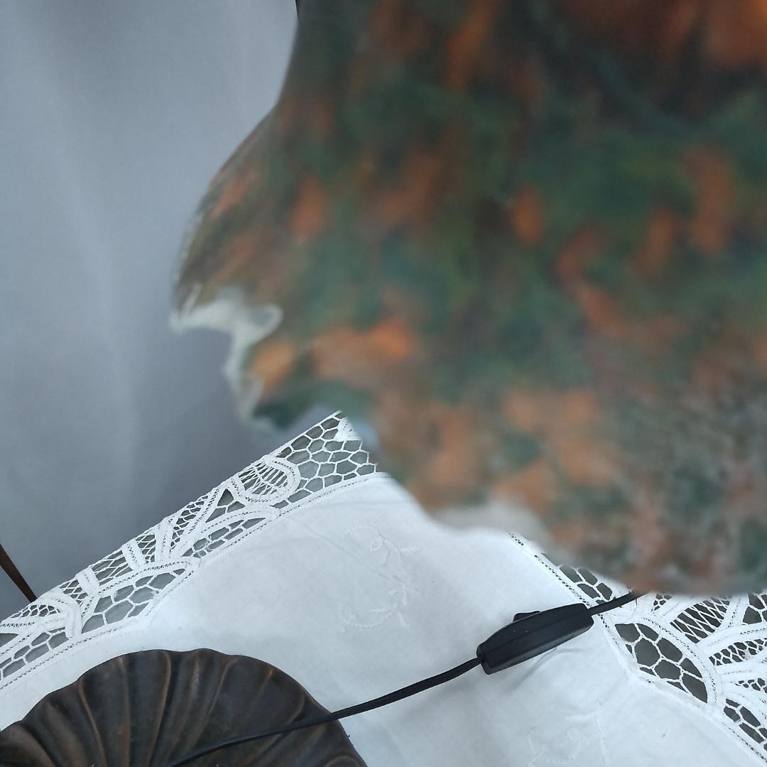 ランプ　天使　アンティーク　風　照明　ランプスタンド　エンジェル　イエロー付箋