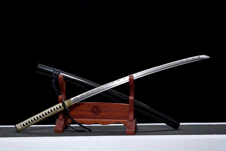 1064-武具 刀装具 日本刀　模造刀 居合刀 武士道 武蔵 鑑賞用 手鍛造打