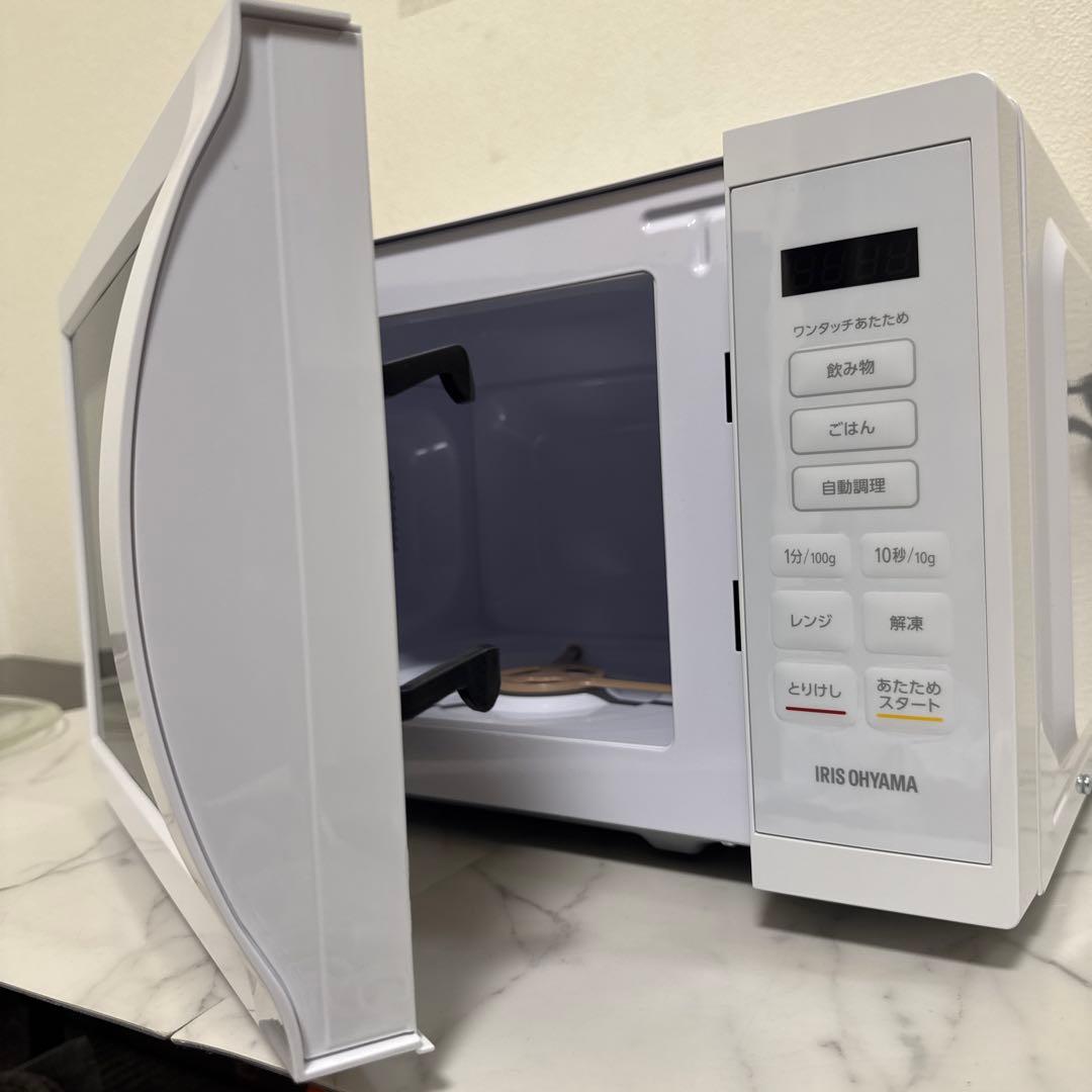 ほぼ未使用 IRIS OHYAMA 2024年製最新モデル 電子レンジ 17L