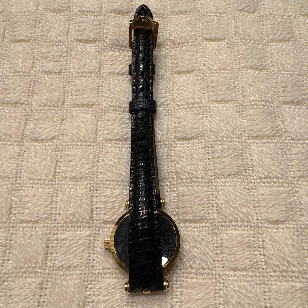 GUCCI 時計 シェリーライン レザーベルト ゴールド ブラック