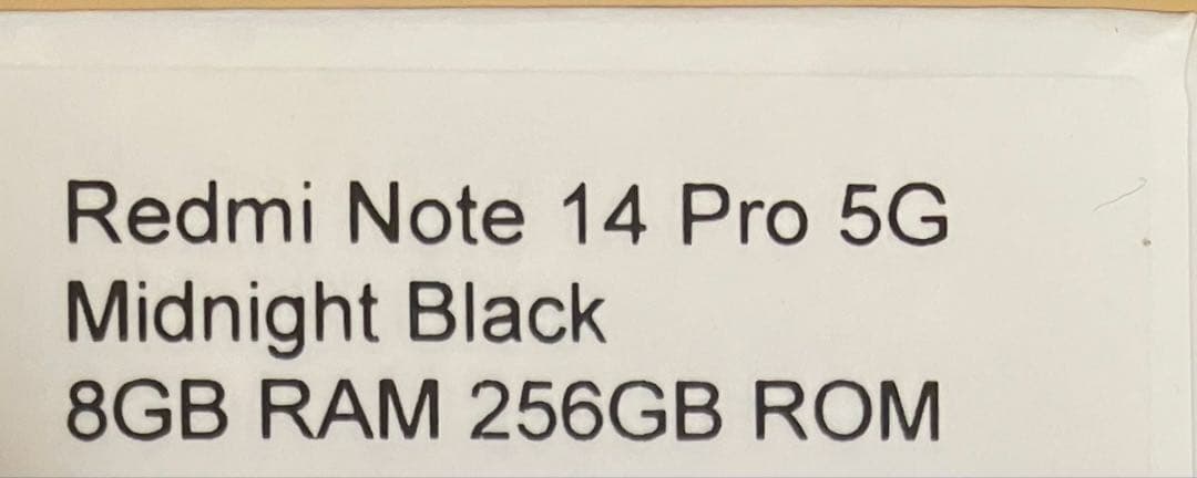 520 新品 Redmi Note 14 Pro 5G 日本語版 SIMフリー