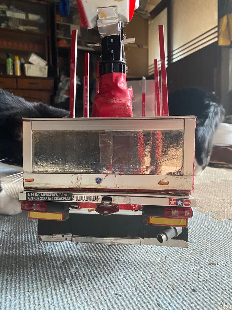 タミヤ　1/14 スカニア原木運搬フルトレーラー仕様　フルオペ