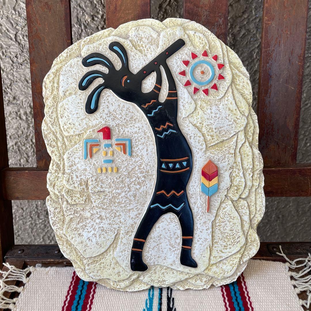 希少品！ココペリ壁掛け　アリゾナ州　ネイティブアメリカン雑貨アンティークナバホ族