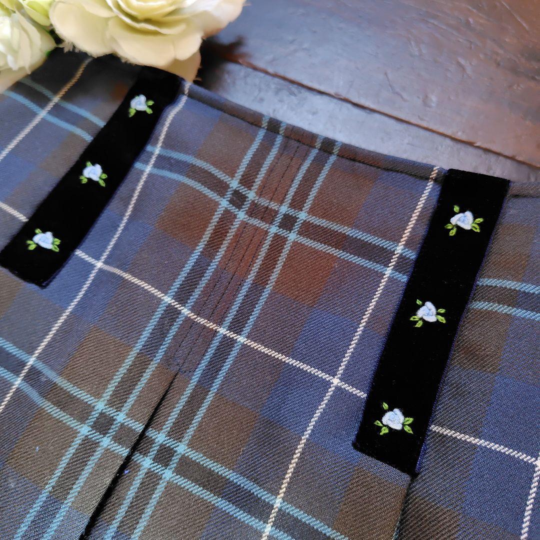 美品　荻窪七里　チェックスカート　秋冬　150