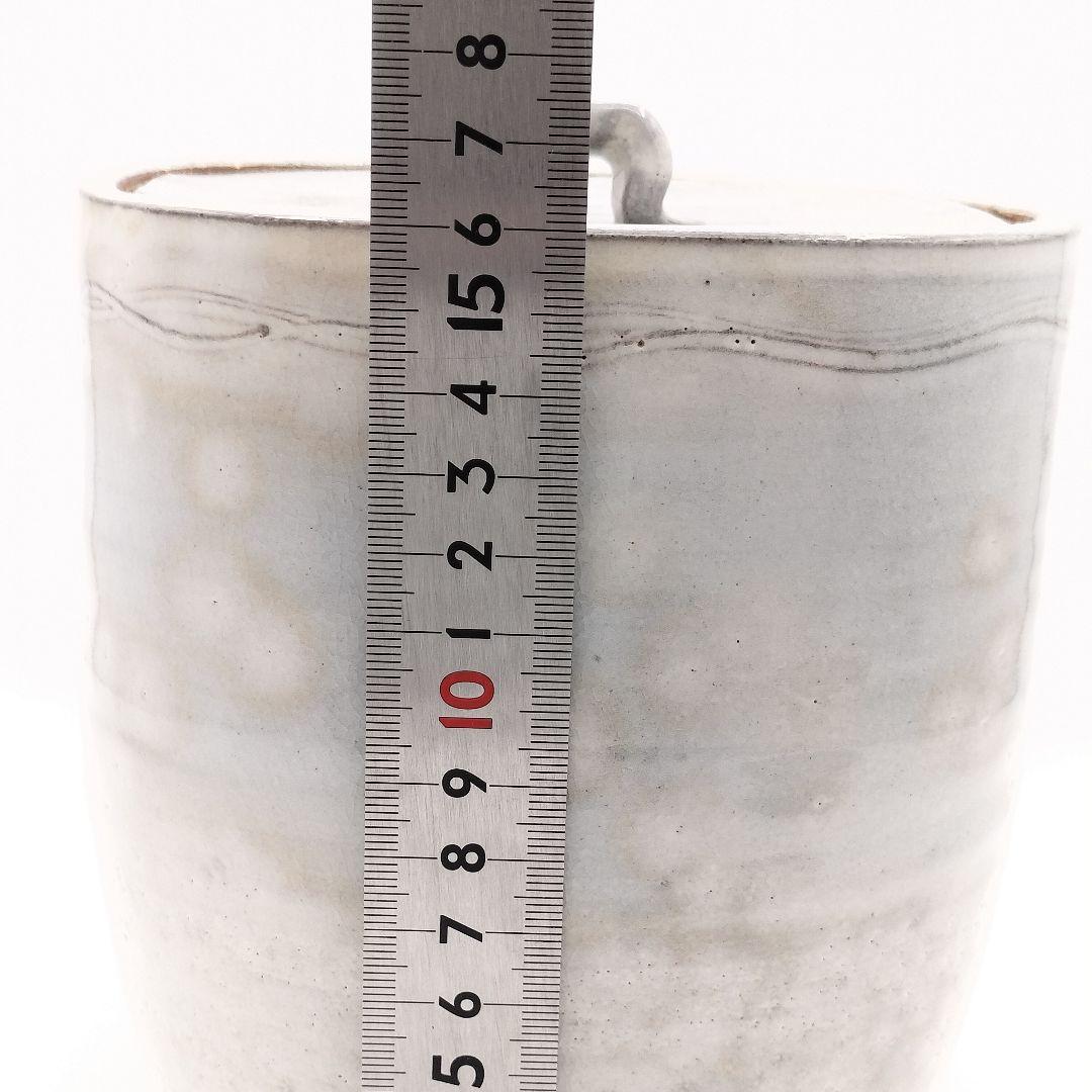 a194 水指　萩焼　田原　陶兵衛　替蓋付　塗蓋　茶道具　茶道　古物