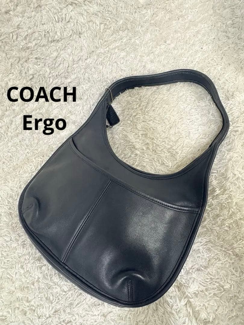 美品✨オールドコーチ　ショルダーバッグ　エルゴ　オールレザー　9033