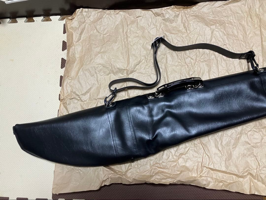 刀袋・内袋・房 黒デラクール二本入刀袋 居合道