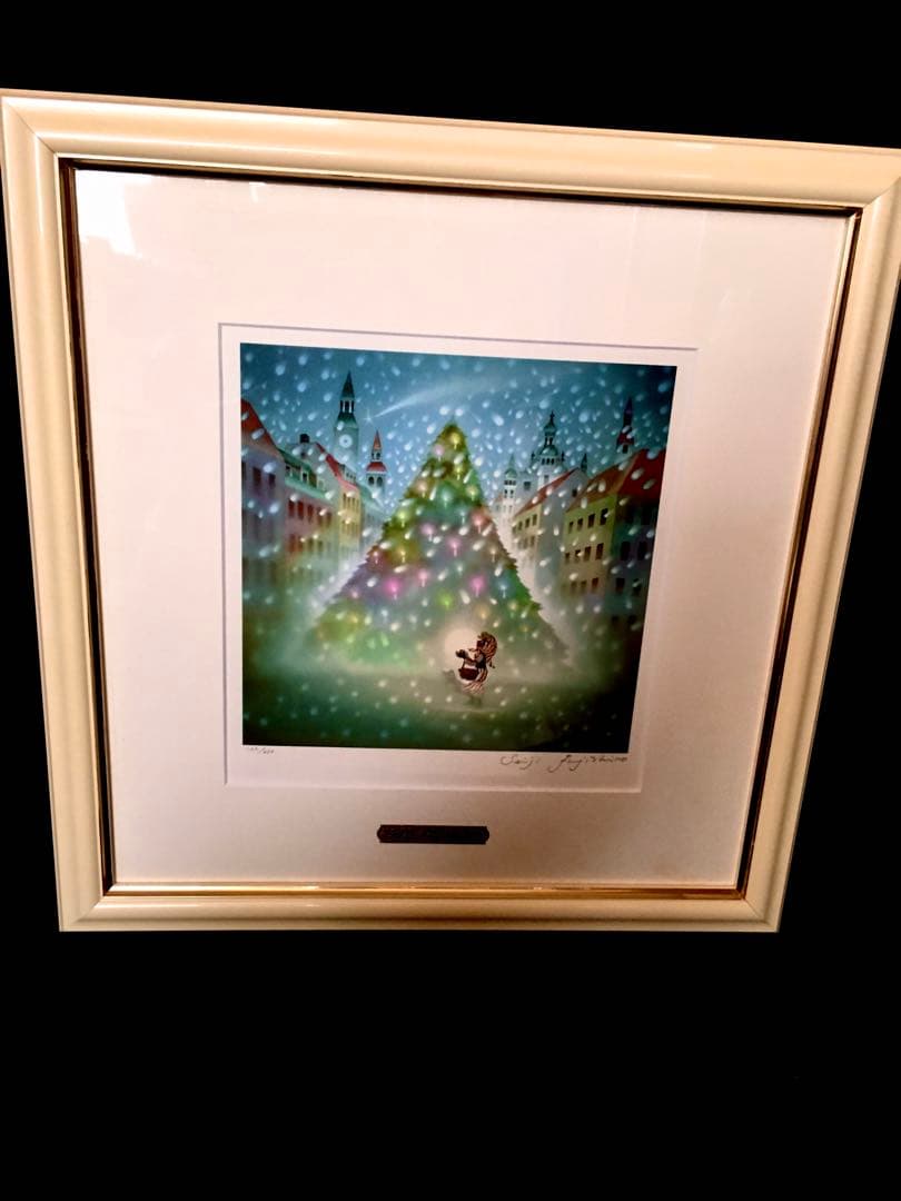 希少　藤城清治　限定品　マッチ売りの少女　122/450 真作