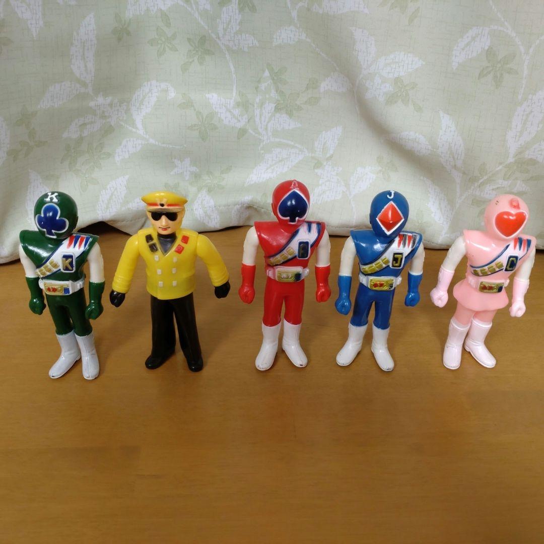 戦隊ヒーロー ソフビ 5体セット　ジャッカー電撃隊.ジョウカー(ジョーカー)