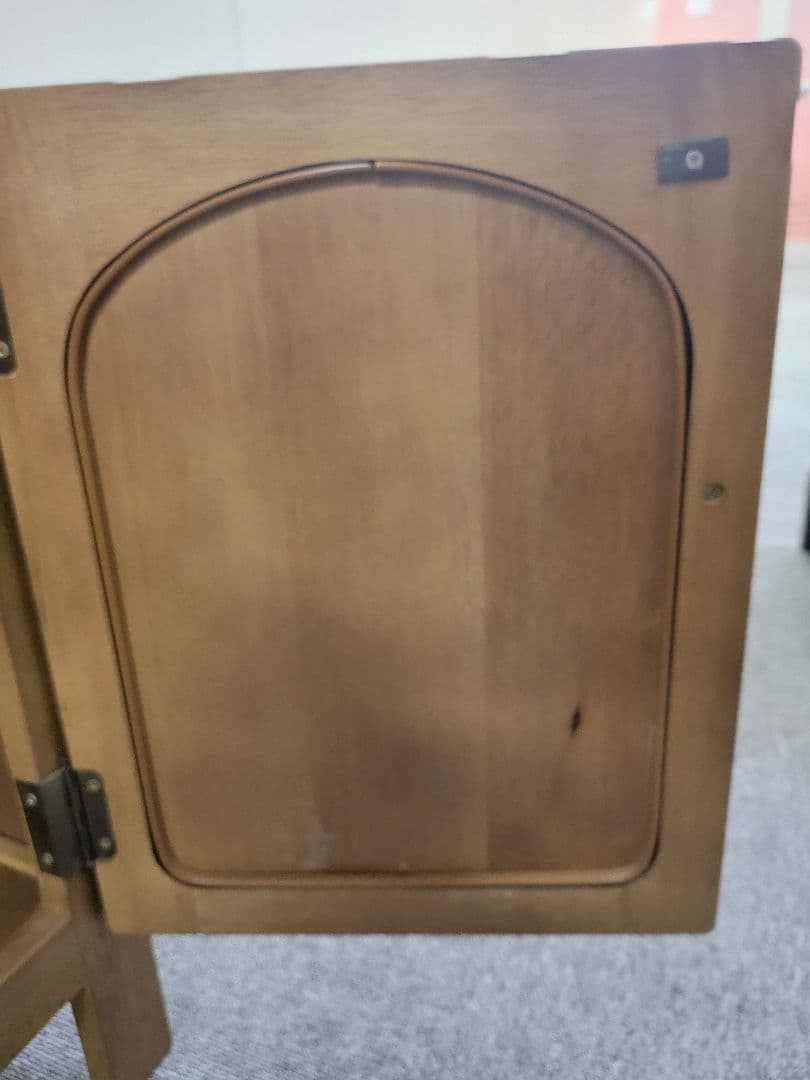 カリモク　Karimoku　電話台　FAX台　花台　二段引き出し