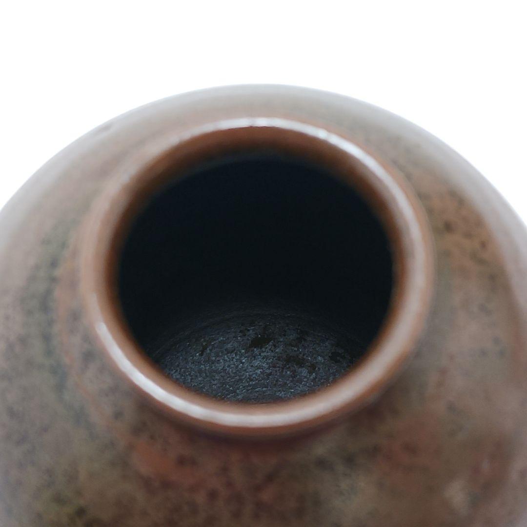 Y2836-4 茶道具 市野信水作 丹波 文琳茶入 共箱 ち