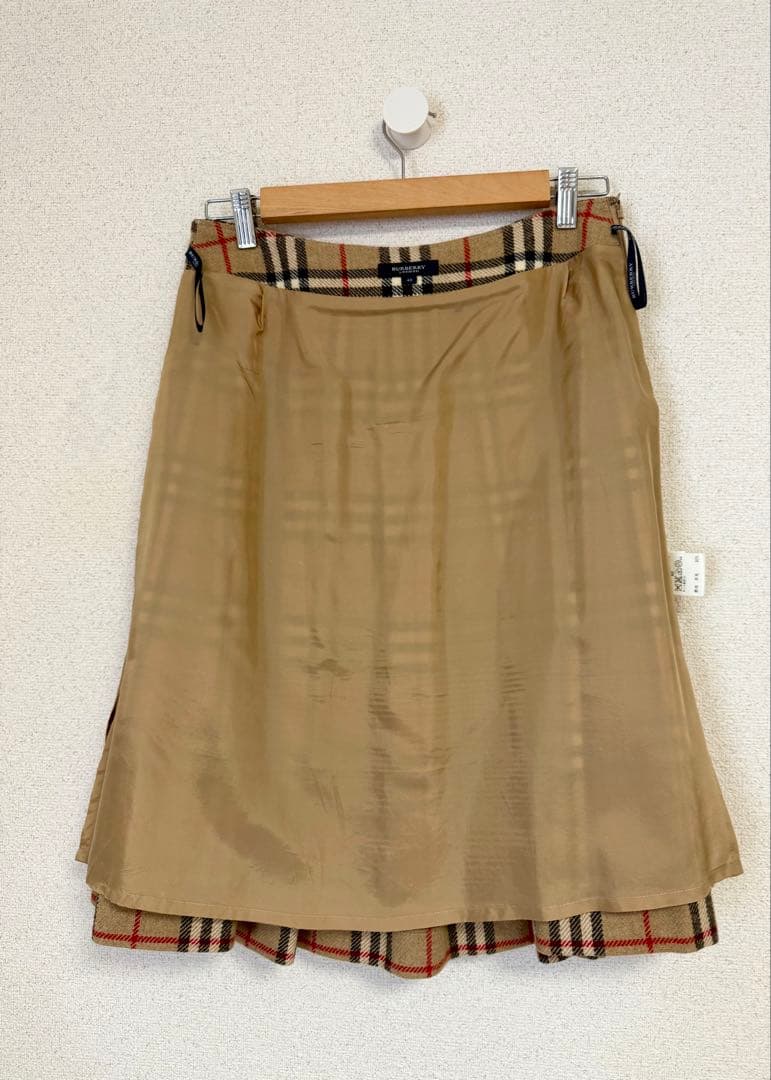 バーバリー　BURBERRY　LONDON アルパカスカート　ノバチェック　40