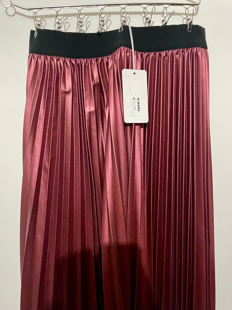 Max & Co. メタリックプリーツスカート 未使用タグ付き