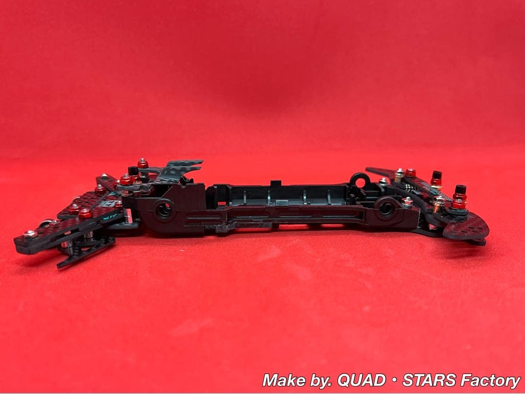 【ミニ四駆・S2用】2軸ATピボット＋1軸アンカー＋リヤスキッド＋モーター押さえ