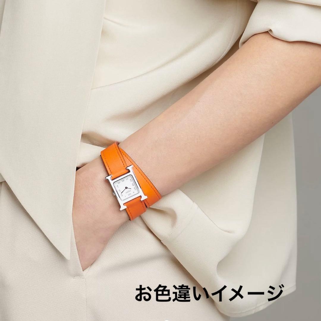 エルメス　替えベルト 《Hウォッチ》 PM 25 mm ドゥブルトゥール