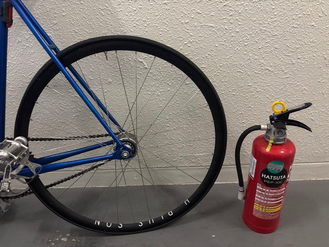 シングルスピードピストバイク 青