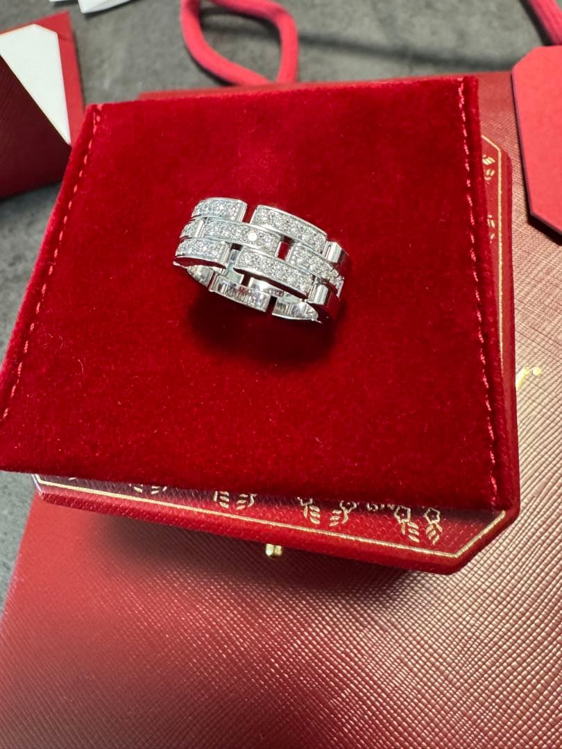 マイヨン パンテール リング 3連 セミパヴェ