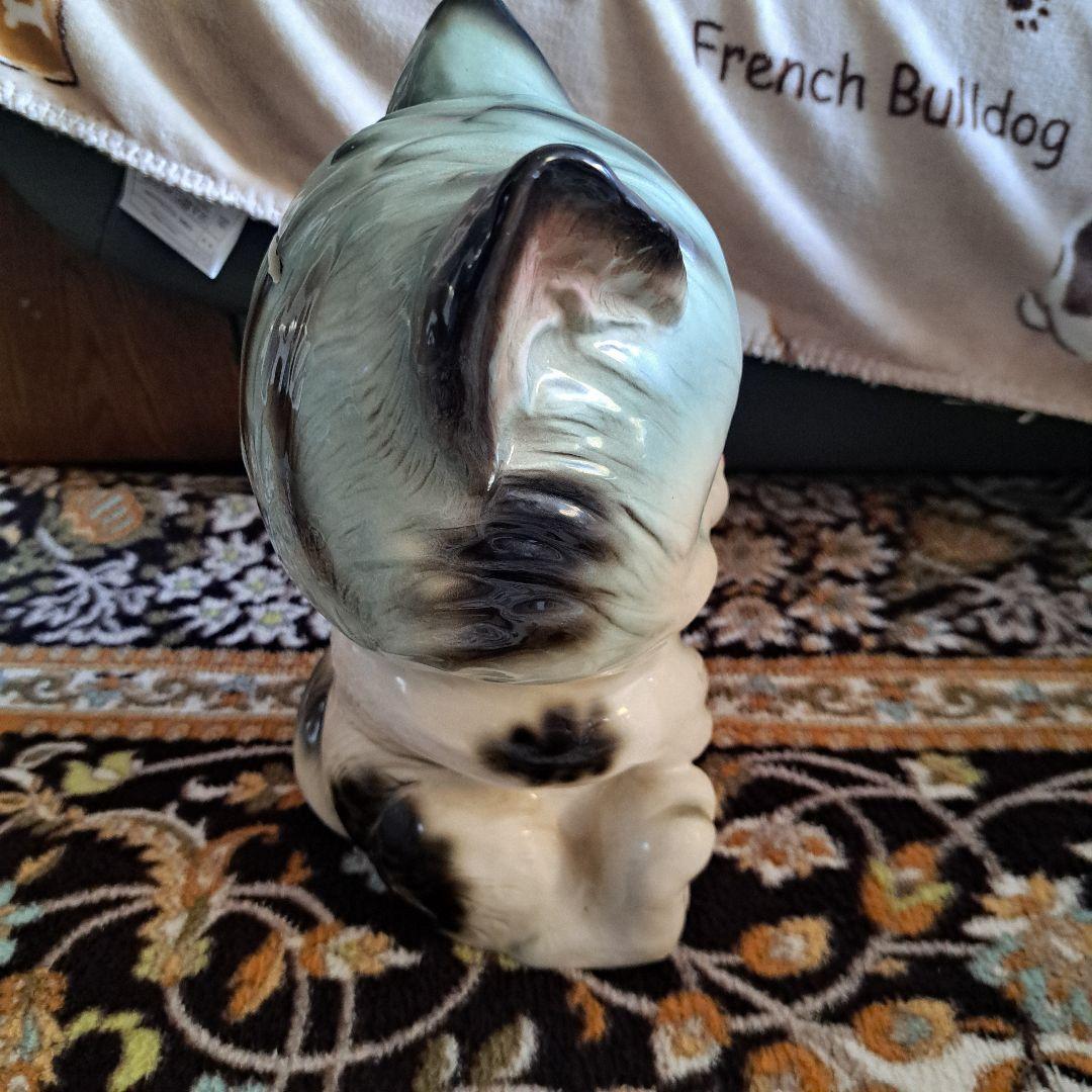 猫の陶器製貯金箱(ドマン)