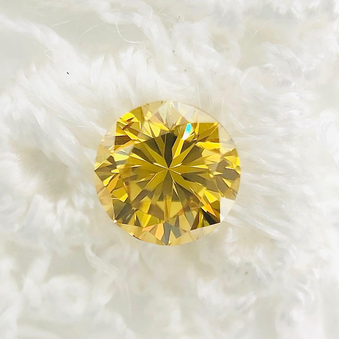 0.258ct F.D. Orangy Yellow SI-1 イエローダイヤ