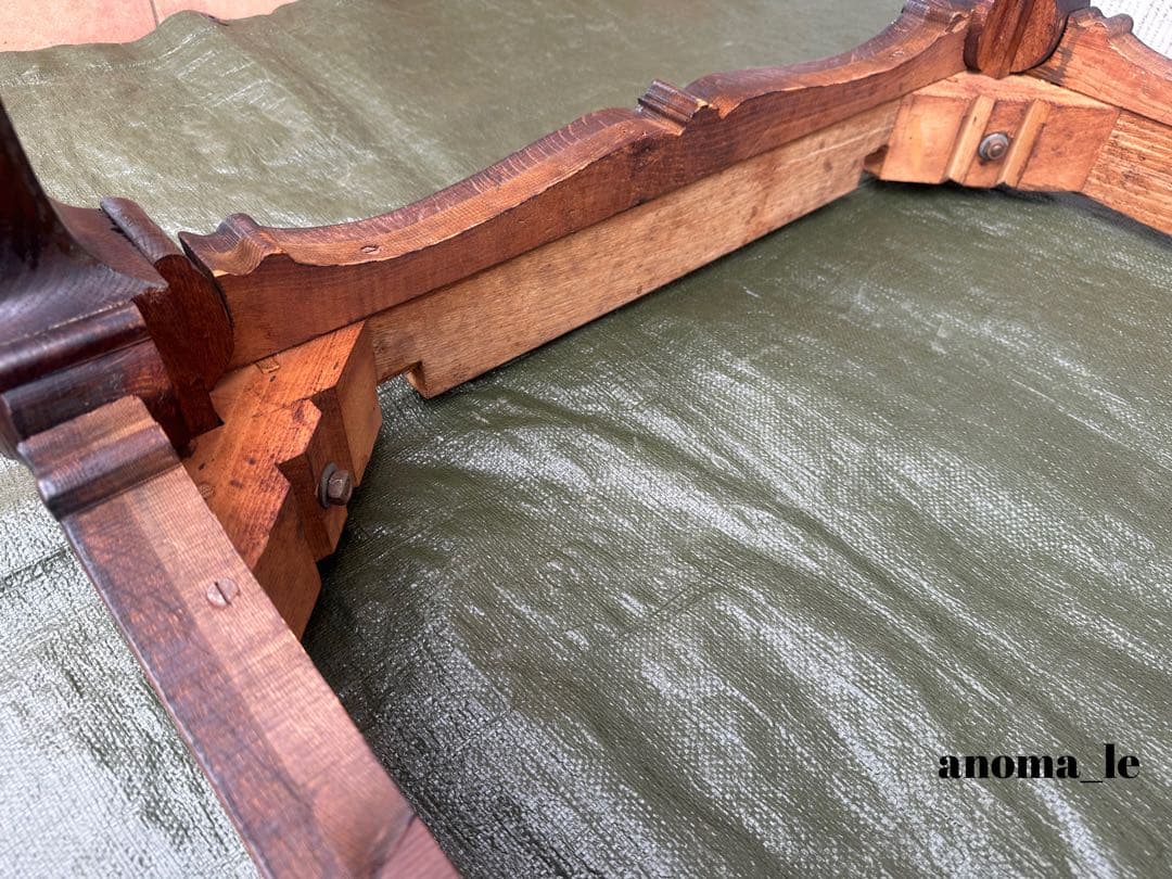 【ドローリーフテーブル】伸長式　猫足　エクステンションテーブル　ヴィンテージ◎