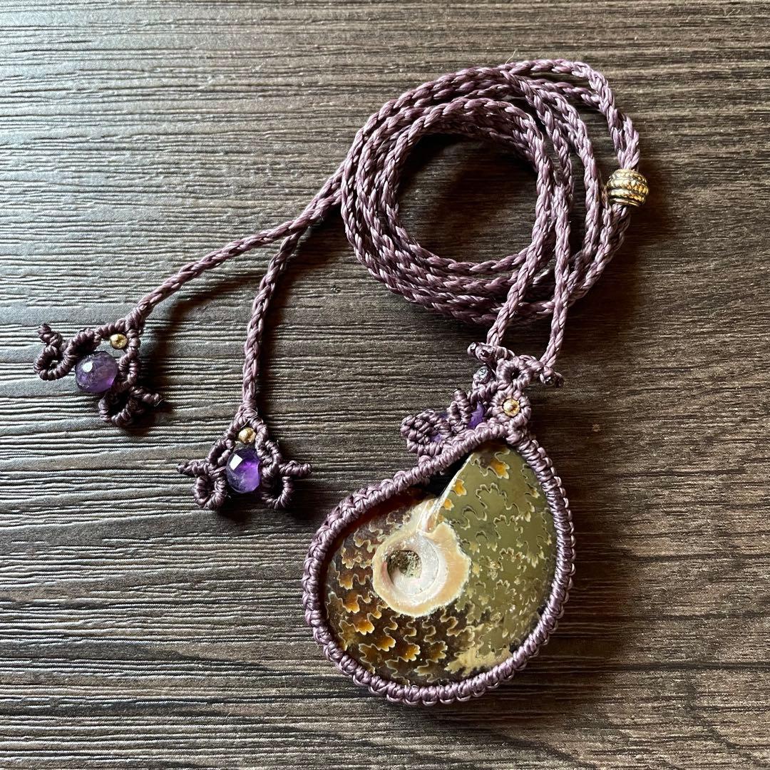 まるぺこ。。 マクラメ編みペンダント4点