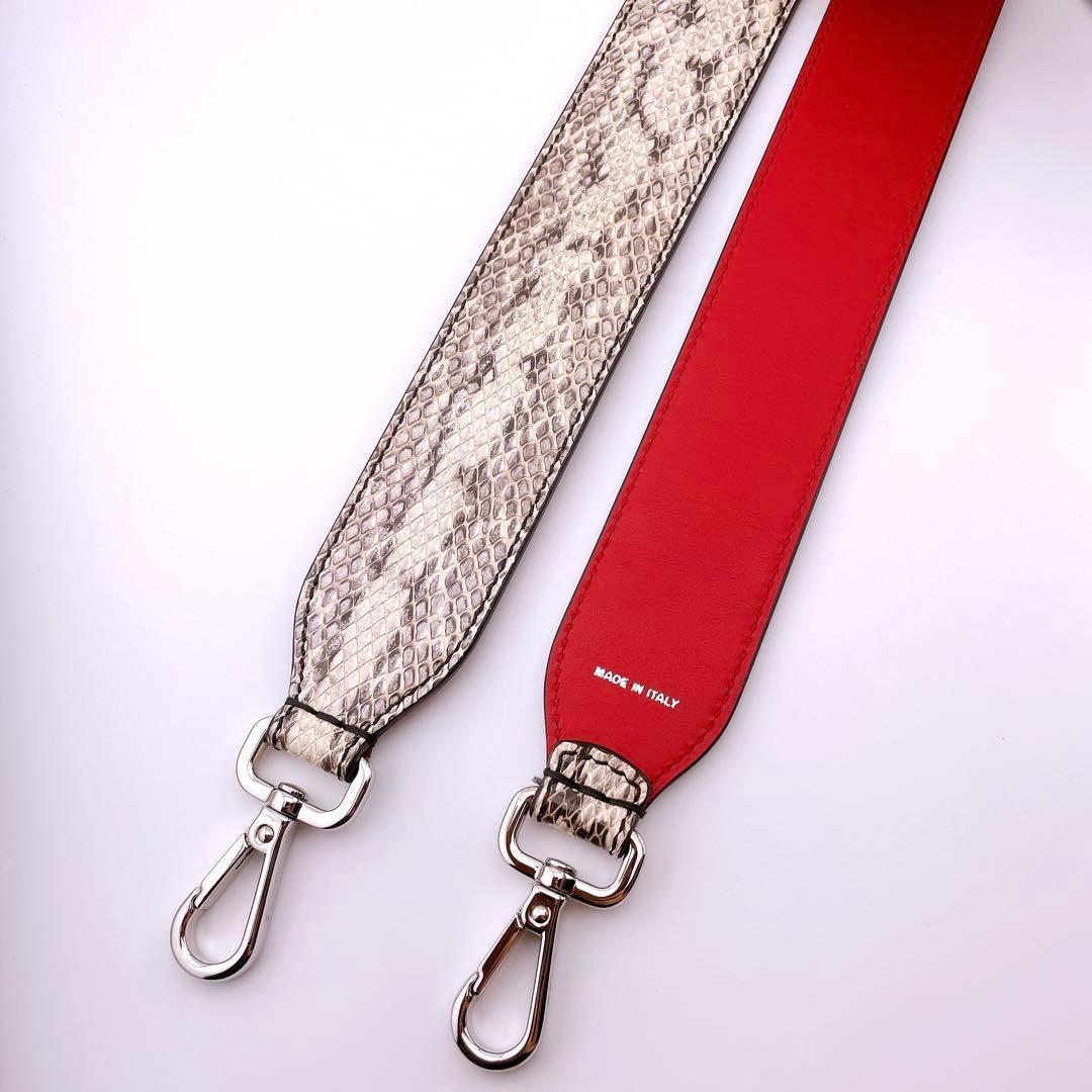 ★フェンディ★ ショルダーストラップ パイソン ストラップユー レザー